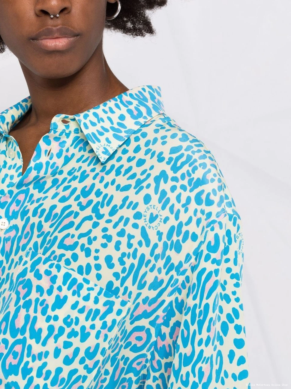 Cheap leopard Stella print McCartney short-sleeve shirt Women 0416